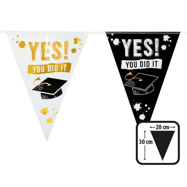 Boland PE vlaggenlijn 'Yes you did it'