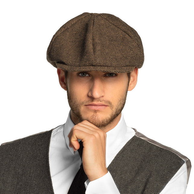 Boland Peaky blinders pet plat bruin