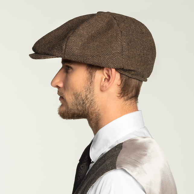 Boland Peaky blinders pet plat bruin