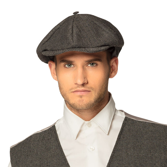 Boland Peaky Blinders pet plat grijs