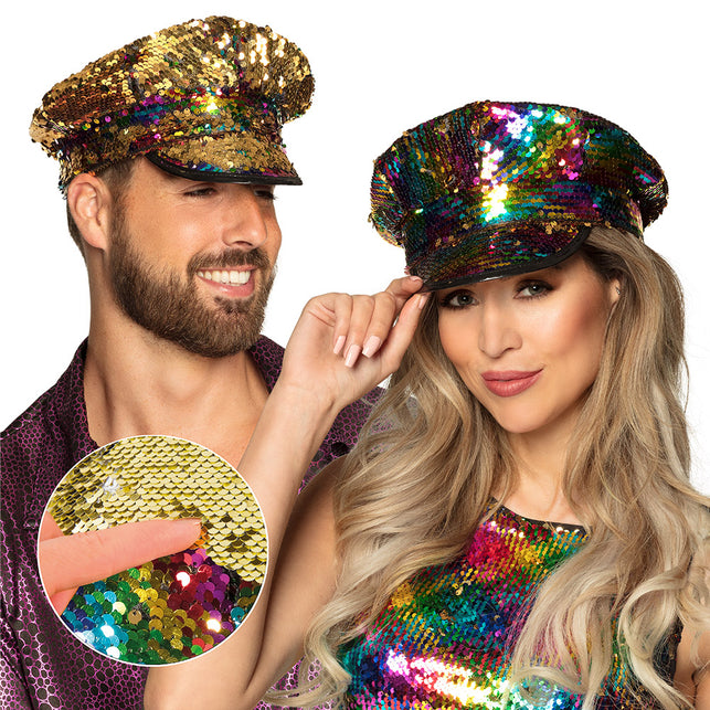 Boland Pet Kapitein regenboog goud