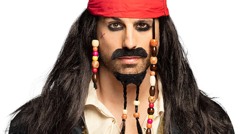 Boland Piraten pruik Pirates of the Carib Jack Sparr