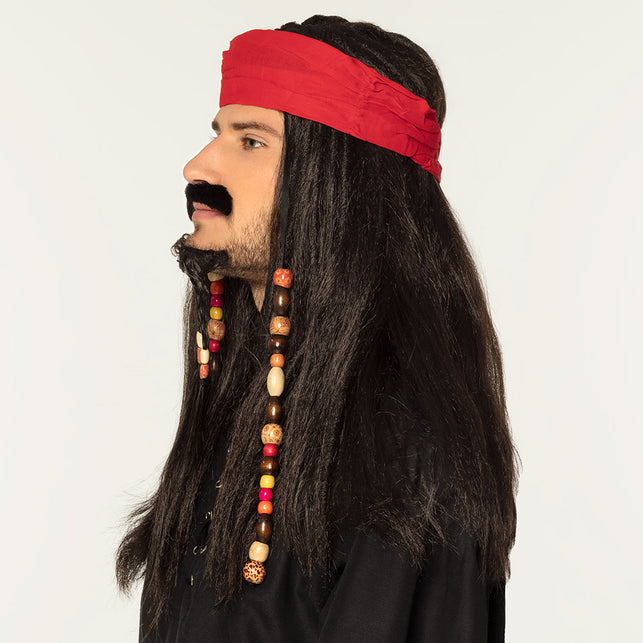 Boland Piraten pruik Pirates of the Carib Jack Sparr