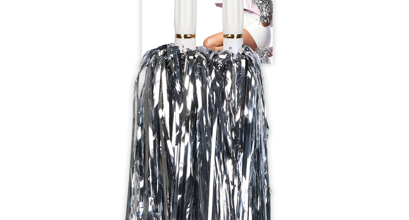 Boland Pompoms Metallic zilver