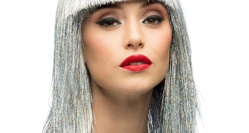 Boland Pruik Crazy zilver