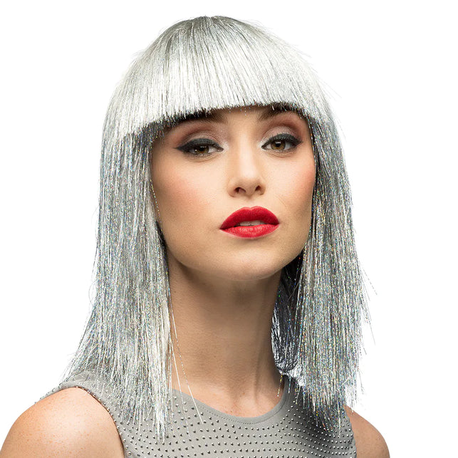 Boland Pruik Crazy zilver