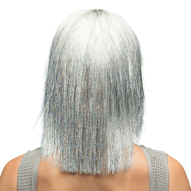 Boland Pruik Crazy zilver