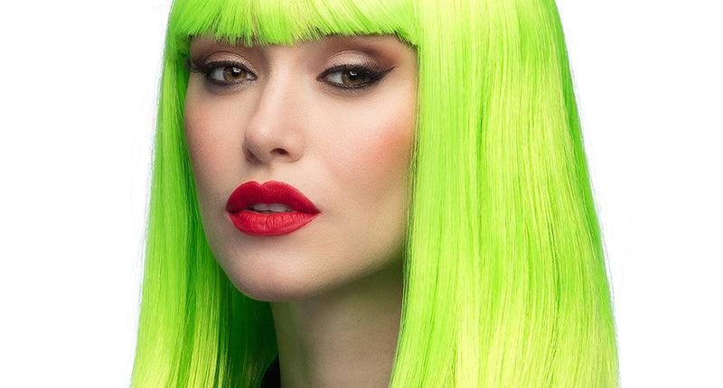 Boland Pruik Dance neon groen