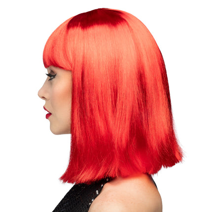 Boland Pruik Dance neon rood