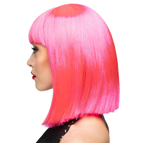 Boland Pruik Dance neon roze