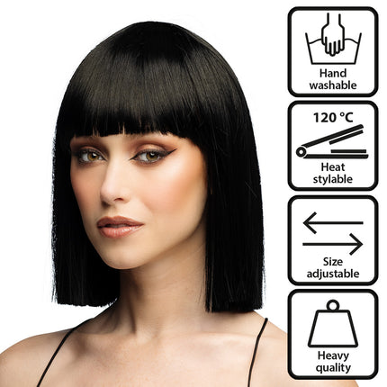 Boland Pruik Djamilla brilliant black