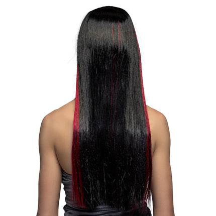 Boland Pruik Heks Iona zwart rood