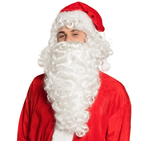 Boland Pruik Kerstman met lange baard