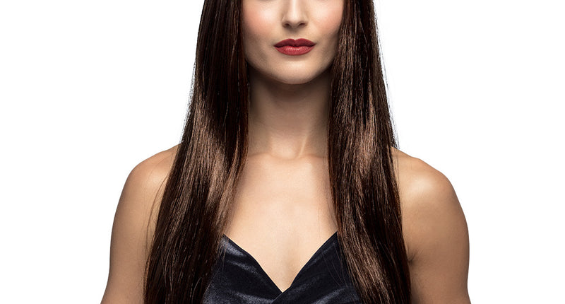 Boland Pruik lang haar bruin stijl