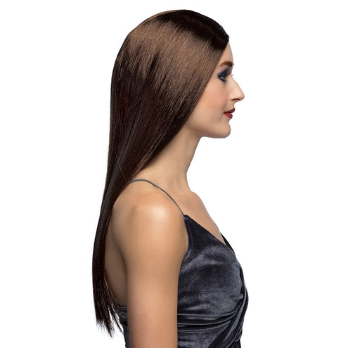 Boland Pruik lang haar bruin stijl