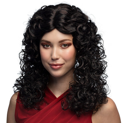 Boland Pruik Norah bruin/zwart