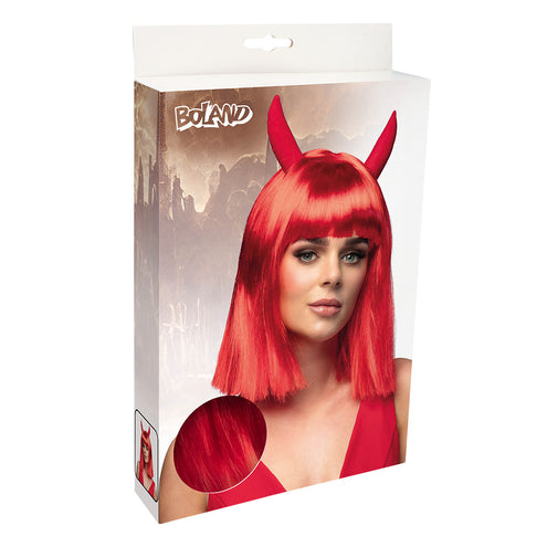 Boland Pruik Spicy duivelin rood met hoorns