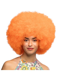 Boland Pruik Sugar afro neon oranje