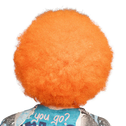 Boland Pruik Sugar afro neon oranje