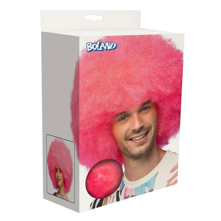 Boland Pruik Sugar afro neon roze
