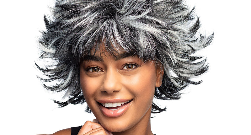 Boland Pruik Wild Wanda zwart grijs