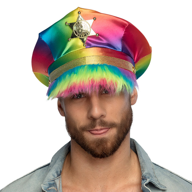 Boland Regenbooghoed met plushe