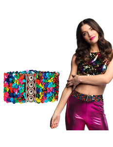 Boland Riem Pailletten regenboog