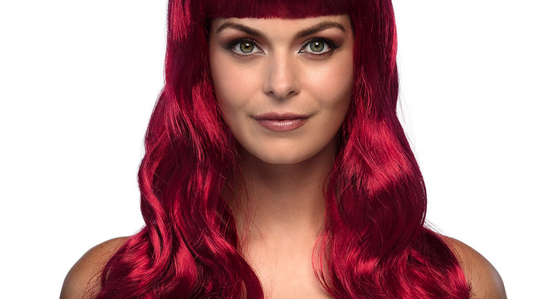 Boland Robijn rode pruik lang golvend haar Chique