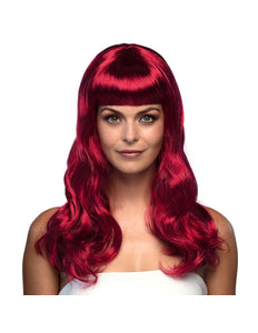 Boland Robijn rode pruik lang golvend haar Chique