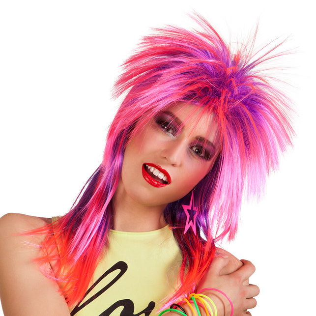 Boland Rock pruik Kimberley roze/paars
