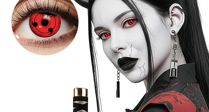 Boland Rode Halloween contactlenzen Cursed demon (3 maanden)
