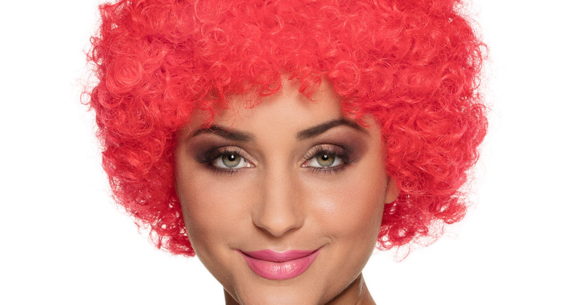 Boland Rode krul pruik Pop