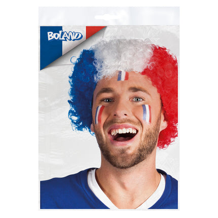 Boland Rood wit blauw pruik Nederland