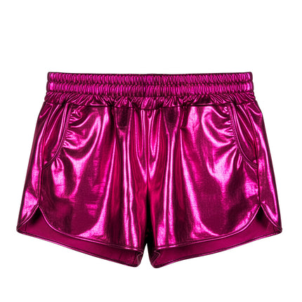 Boland Roze glitter hotpants Shiny dames (M / L/XL)