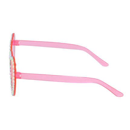 Boland Roze hartjes partybril Diamond heart