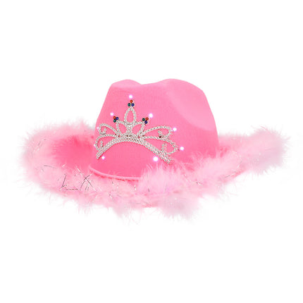 Boland Roze LED hoed Blush bandit (met verlichting)