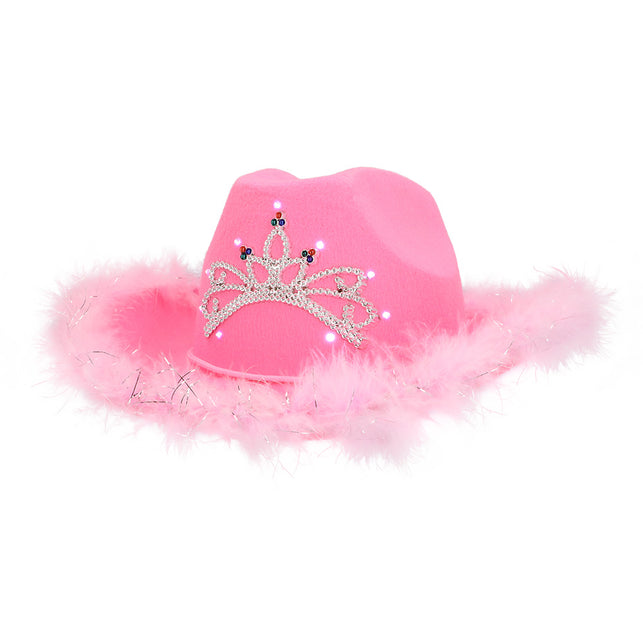 Boland Roze LED hoed Blush bandit (met verlichting)