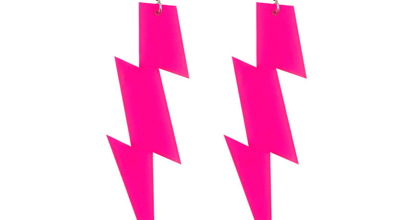 Boland Roze oorbellen bliksem Flash