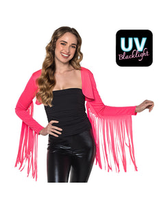 Boland Roze rave bolero neon dames (M/L)