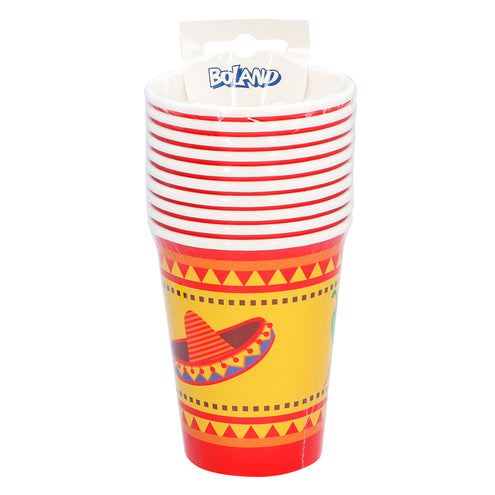 Boland Set 10 papieren bekertjes Mexico