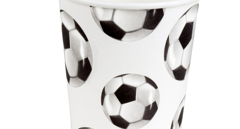 Boland Set 10 papieren bekertjes Voetbal