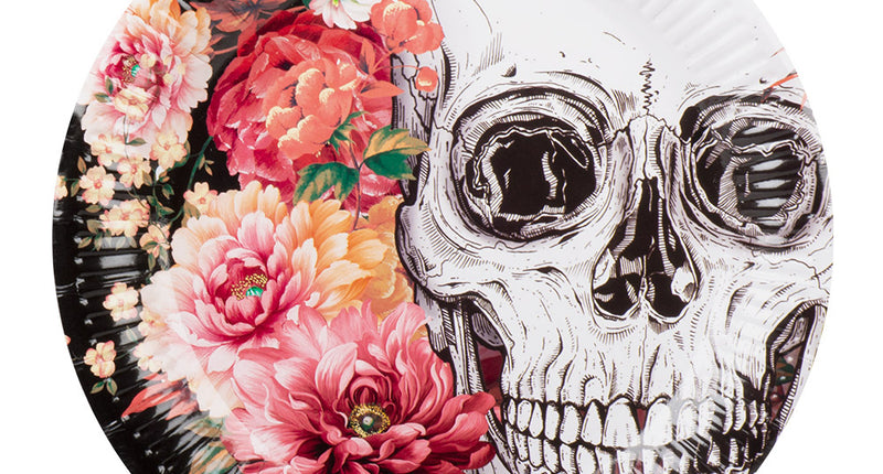 Boland Set 10 papieren bordjes Day of the Dead