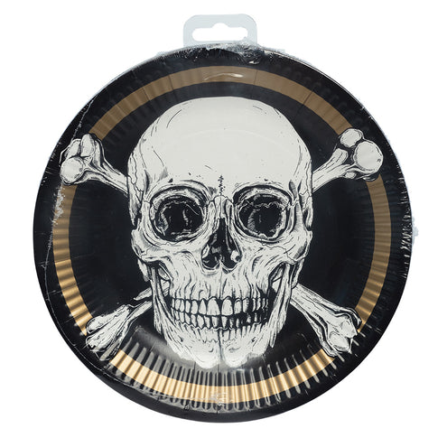 Boland Set 10 papieren bordjes Piraten