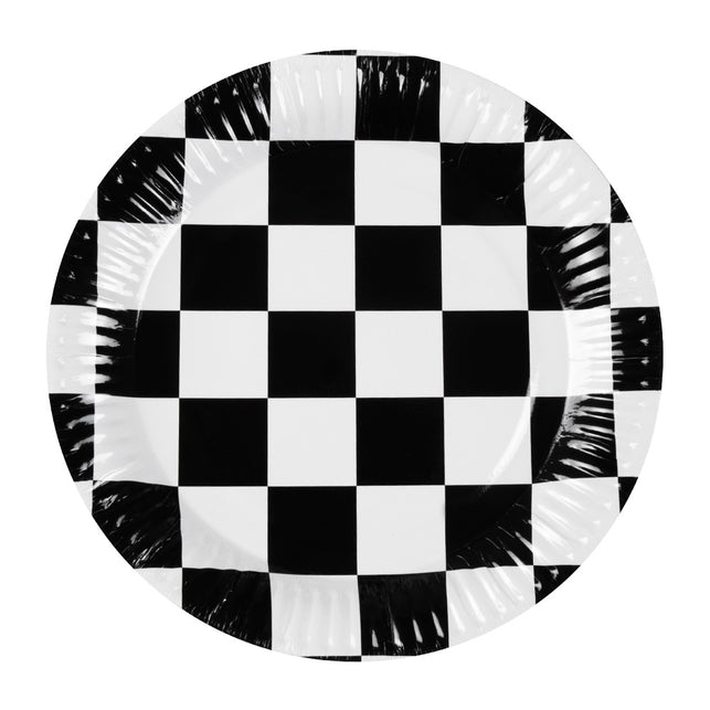 Boland Set 10 papieren bordjes Racing