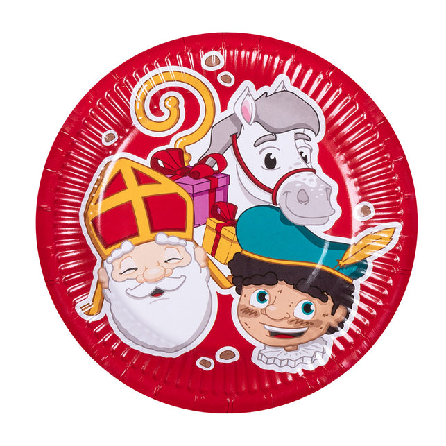 Boland Set 10 papieren bordjes Sinterklaas