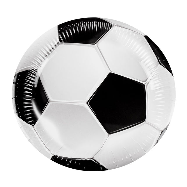Boland Set 10 papieren bordjes Voetbal