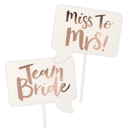 Boland Set 10 photo props Bride to be