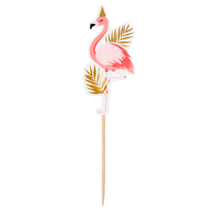 Boland Set 12 cocktailprikkers Flamingo
