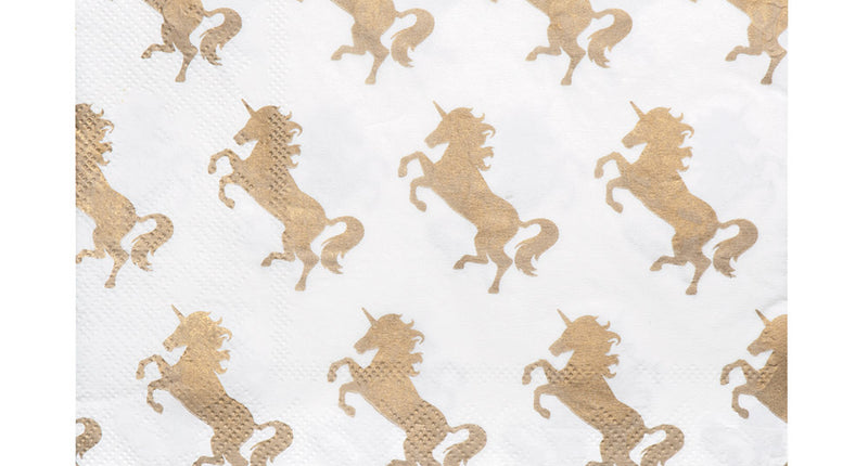 Boland Set 20 papieren servetten Eenhoorn