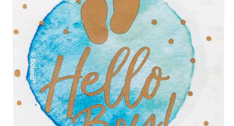 Boland Set 20 papieren servetten 'Hello boy!'